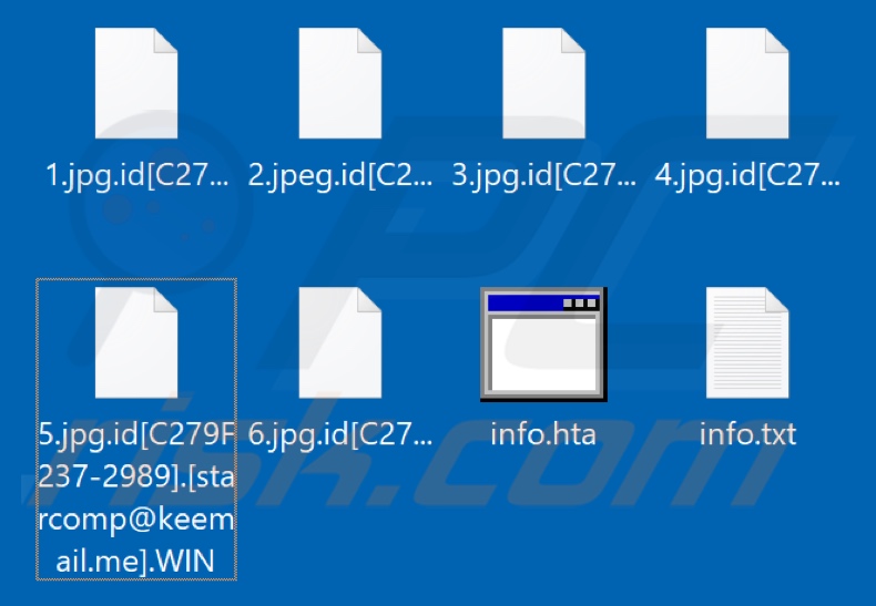 Archivos encriptados por el ransomware WIN (extensión .WIN)