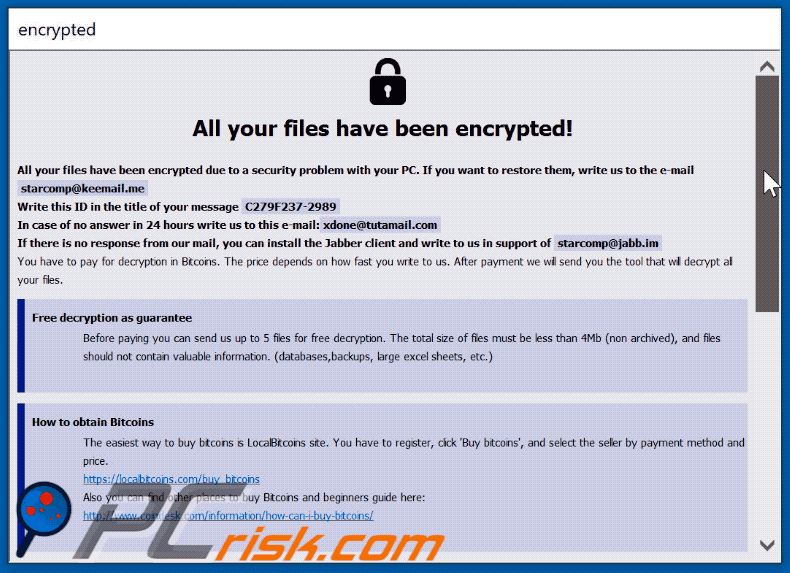 WIN ransomware pop-up GIF (info.hta)