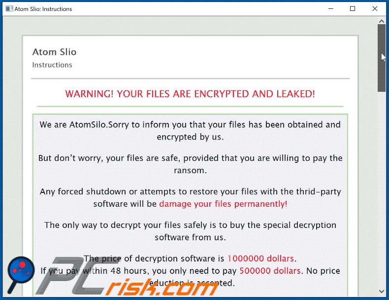Nota de rescate del ransomware AtomSilo README-FILE-#COMPUTER-NAME#-#CREATION-TIME#.hta en imagen GIF