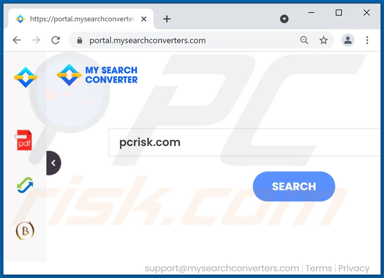 Secuestrador de navegador mysearchconverters.com