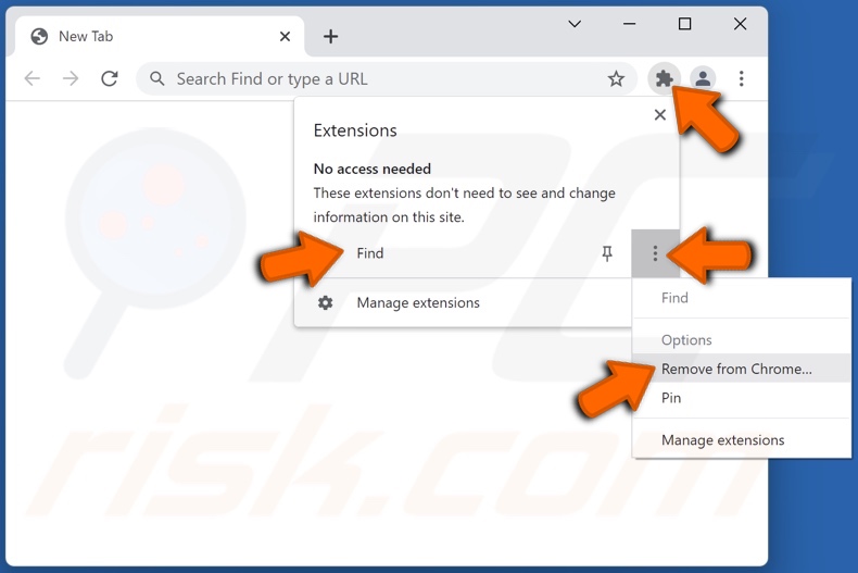 Eliminación de secuestrador de navegador Find