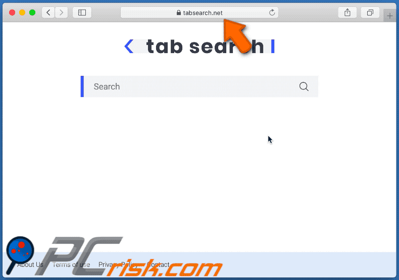 Tabsearch.net redirige a search.yahoo.com
