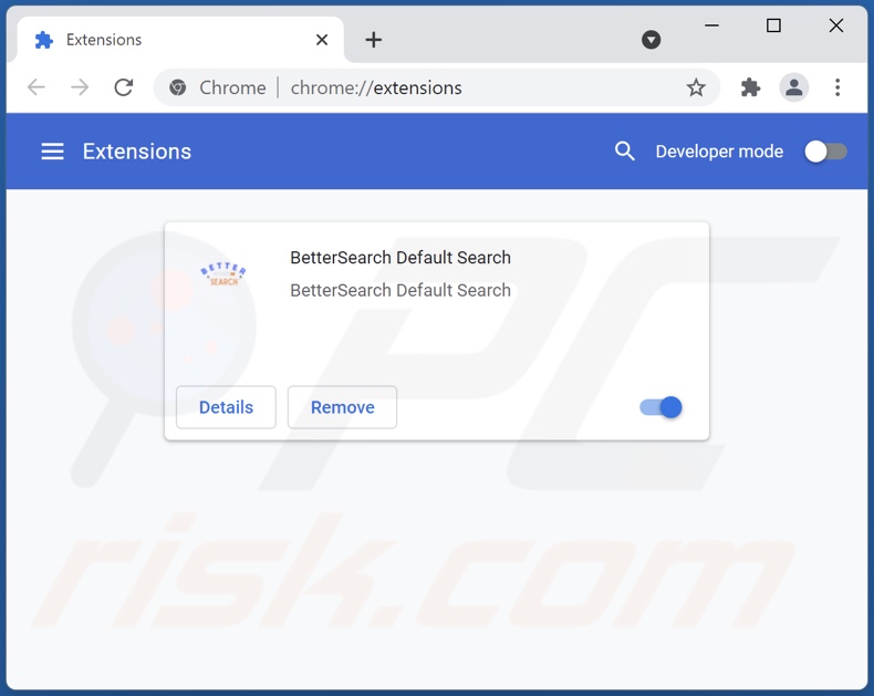 Cómo eliminar las extensiones de Google Chrome relacionadas con better-search.xyz