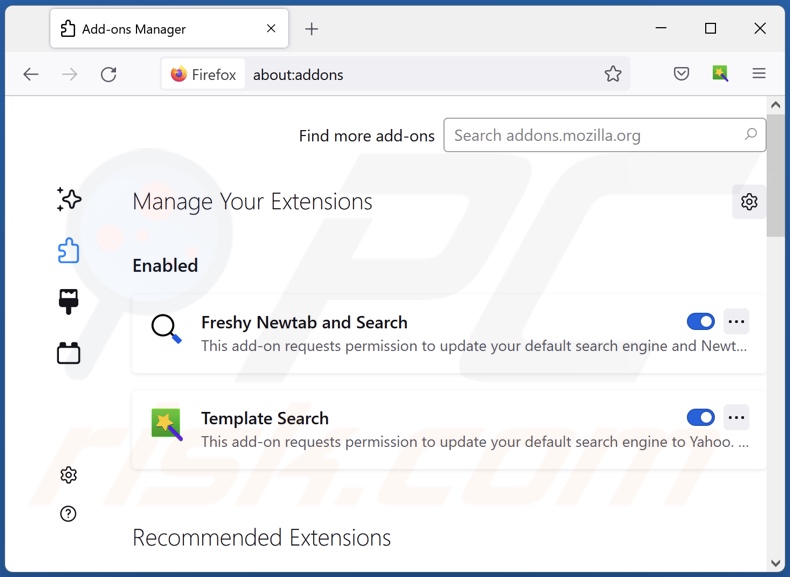 Cómo eliminar las extensiones de Mozilla Firefox relacionadas con better-search.xyz