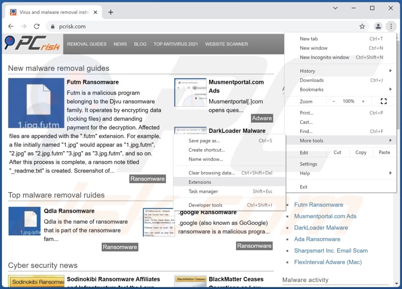 Eliminando los anuncios de Digital Info de Google Chrome paso 1