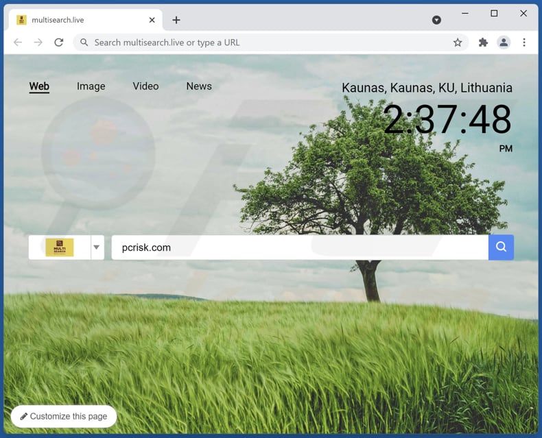 Secuestrador de navegador multisearch[.]live