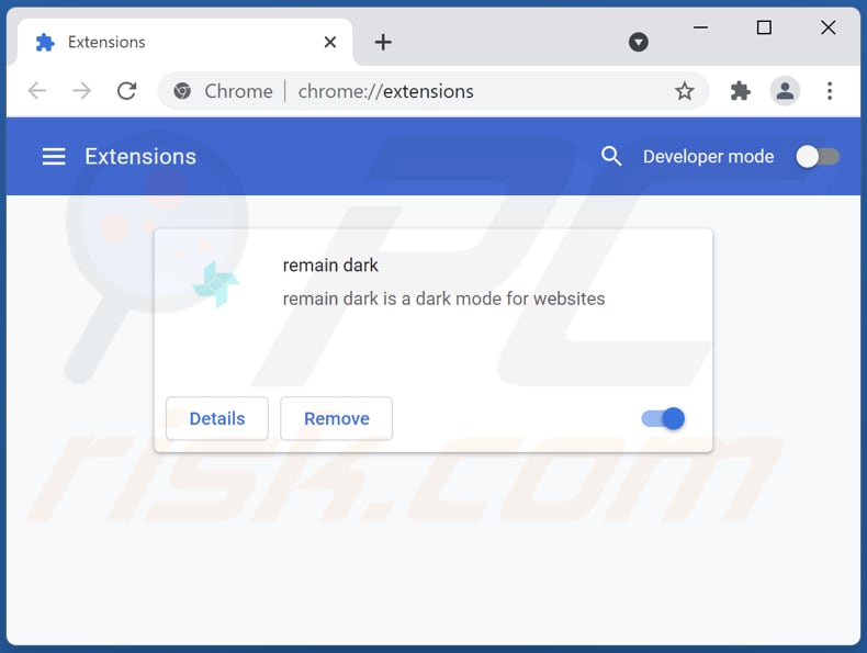 Eliminando las extensiones de Google Chrome relacionadas con 87nzaa.com