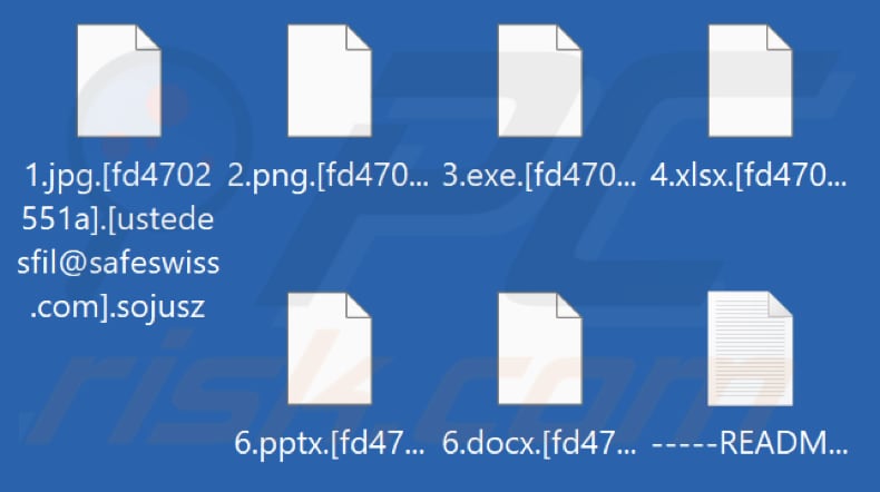 Archivos encriptados por el ransomware Sojusz (extensión .Sojusz)
