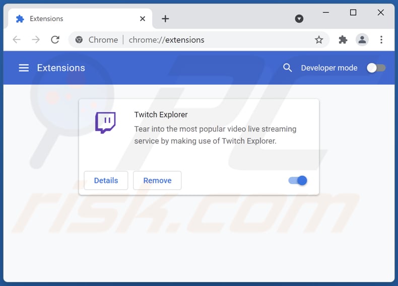 Eliminando los anuncios de Twitch Explorer de Google Chrome paso 2