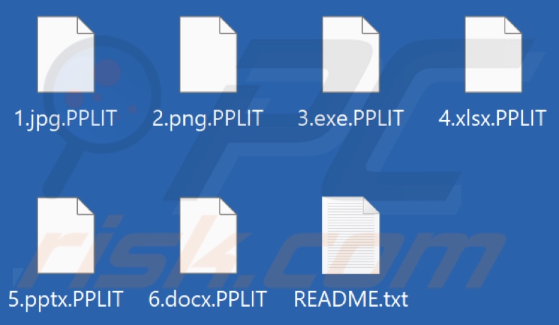 Archivos encriptados por el ransomware VSOP (extensión .PPLIT)