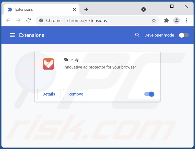 Eliminando los anuncios de Blocksly de Google Chrome paso 2