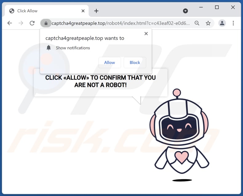 Anuncios de captcha4greatpeaple[.]top