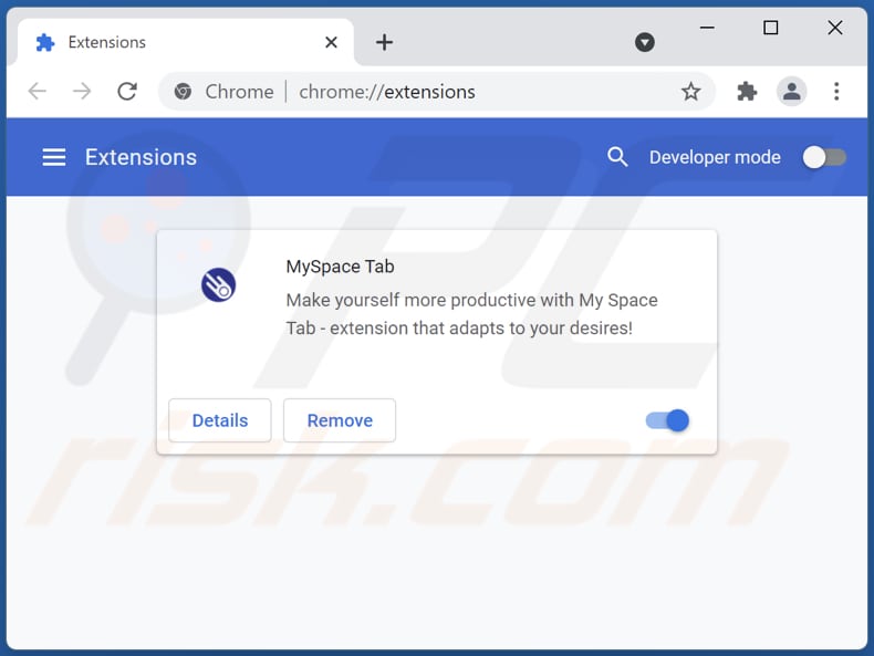Eliminando las extensiones de Google Chrome relacionadas con search.spaceytab.com