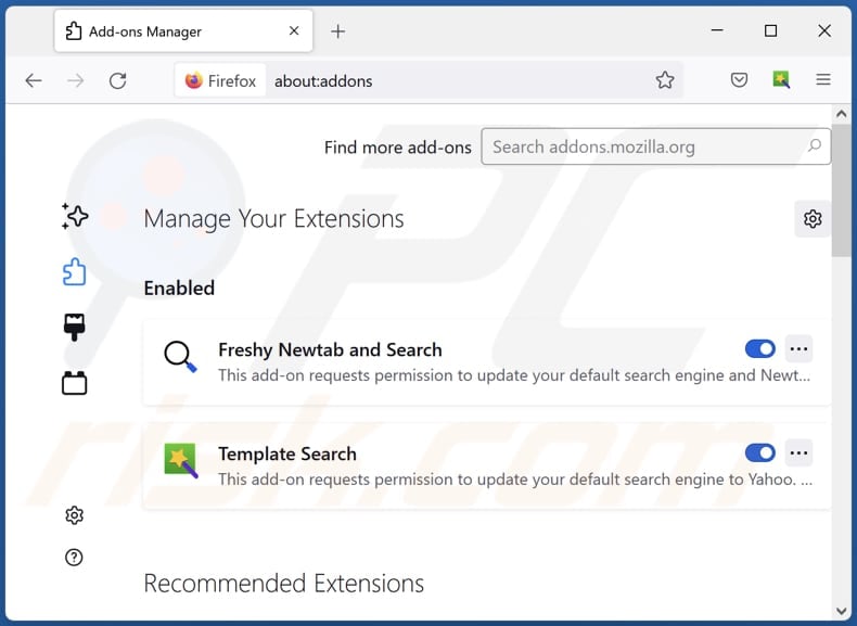Eliminando las extensiones relacionadas a searchhdconverter.com de Mozilla Firefox