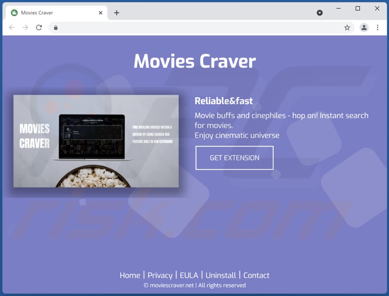 promoción del adware movies craver