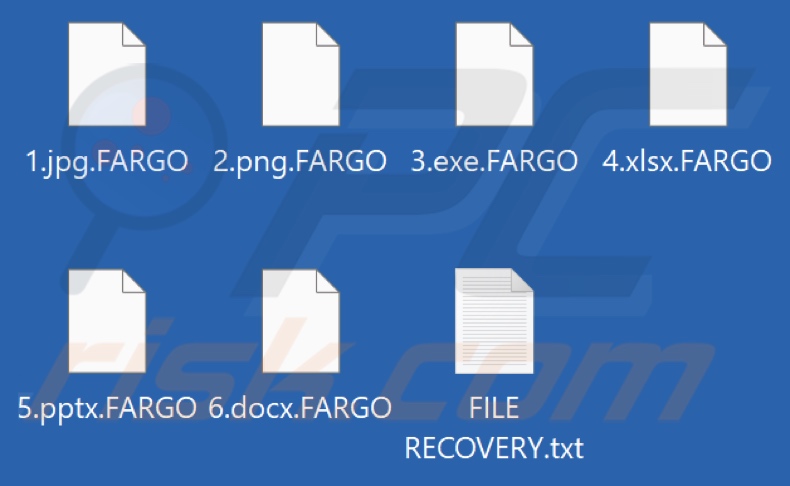 Archivos cifrados por el ransomware FARGO (extensión .FARGO)