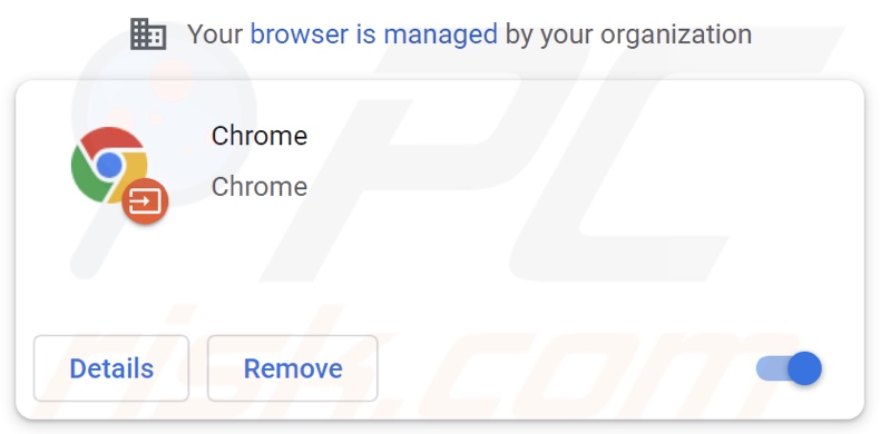 Extensión falsa de Chrome