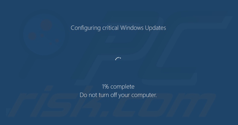 El ransomware HORNET muestra una pantalla falsa de actualización del sistema operativo Windows