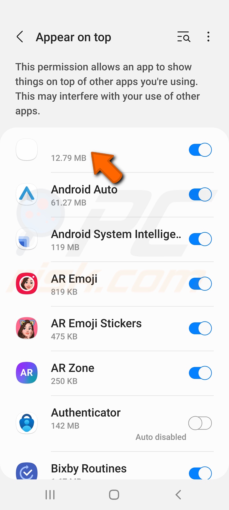 Aplicación maliciosa sin nombre (Ads Blocker) que promociona ubersear[.]ch