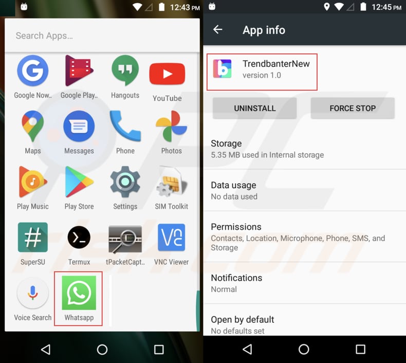 app maliciosa pjobrat que se disfraza de Whatsapp