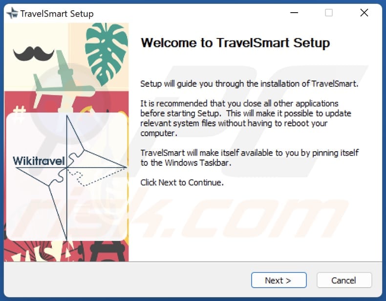 instalador del adware wikitravel travelsmart