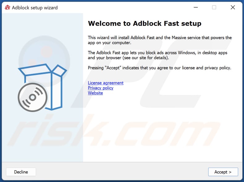 instalador de adblock fast adware