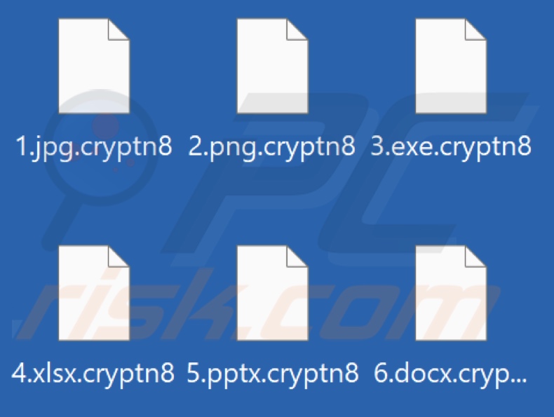 Archivos encriptados por el ransomware Cryptonite (.cryptn8) (extensión .cryptn8)