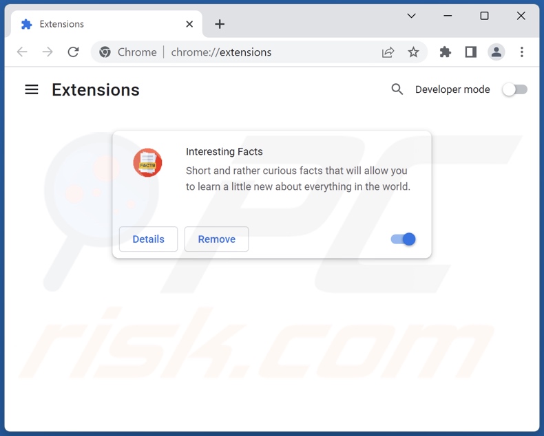 Cómo eliminar las extensiones de Google Chrome relacionadas con search.interestfact.com