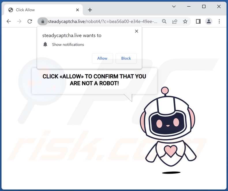 redireccionamientos emergentes steadycaptcha[.]live