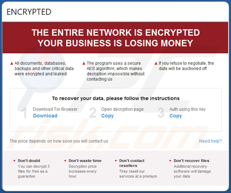 Archivo how_to_decrypt.hta del ransomware Trigona