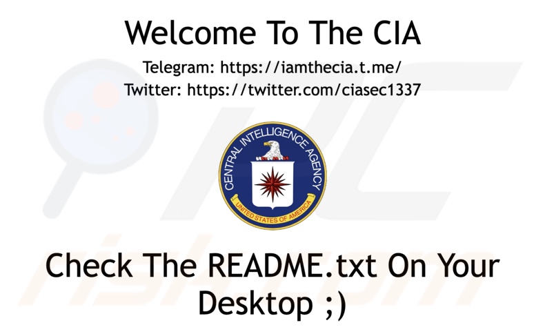 Fondo de escritorio de CIA ransomware