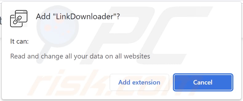 El adware LinkDownloader