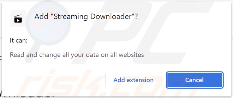 El adware Streaming Downloader