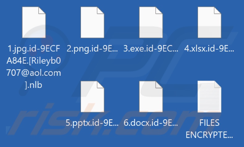 Archivos cifrados por Nlb ransomware (extensión .nlb)