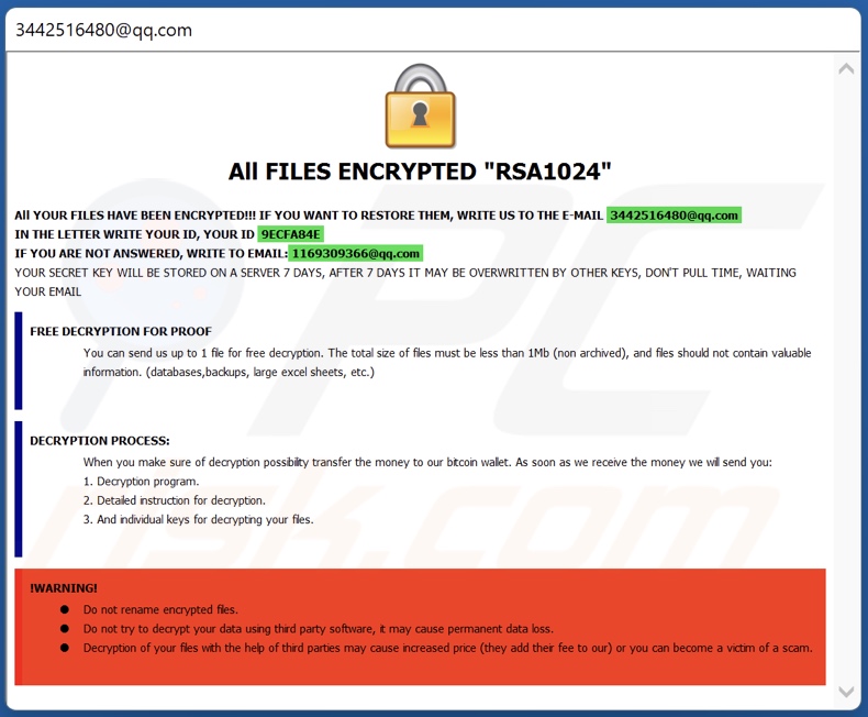 Pdf ransomware nota de rescate (pop-up)