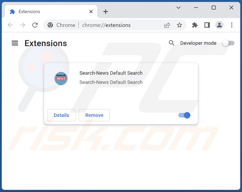 Cómo eliminar las extensiones de Google Chrome relacionadas con search-news.xyz