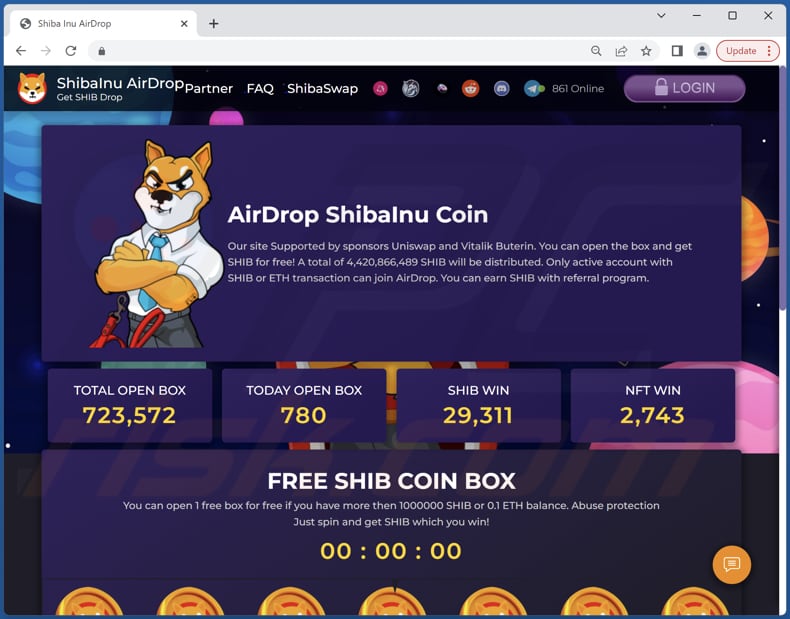 Estafa ShibaInu AirDrop