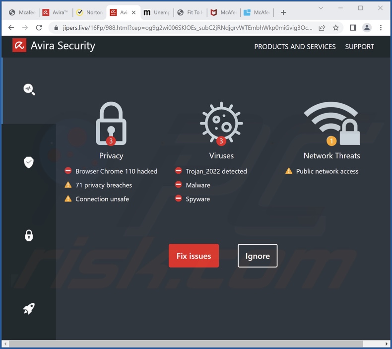 Estafa Avira Security