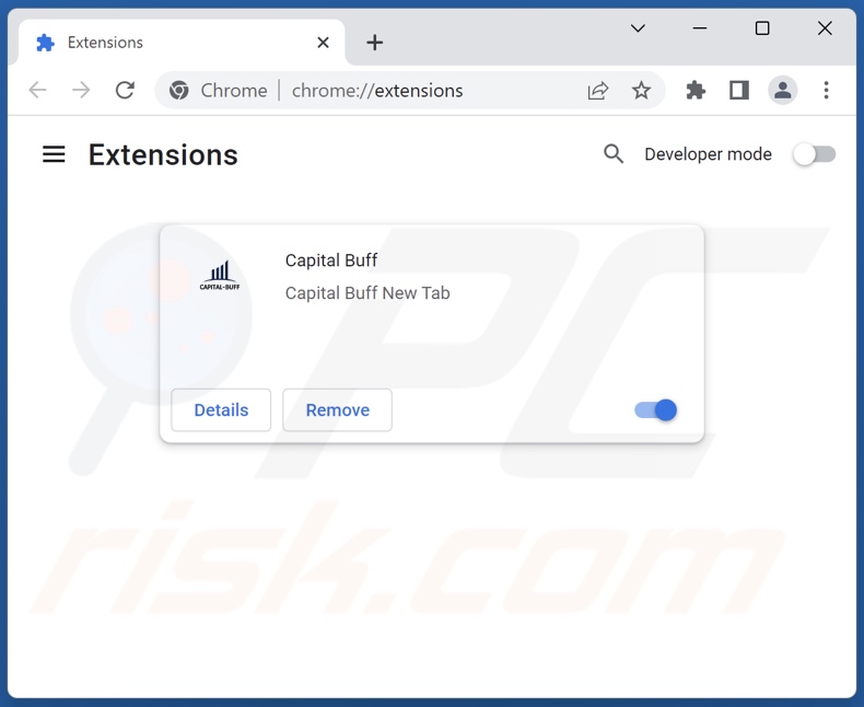 Cómo eliminar las extensiones de Google Chrome relacionadas con capital-buff.com