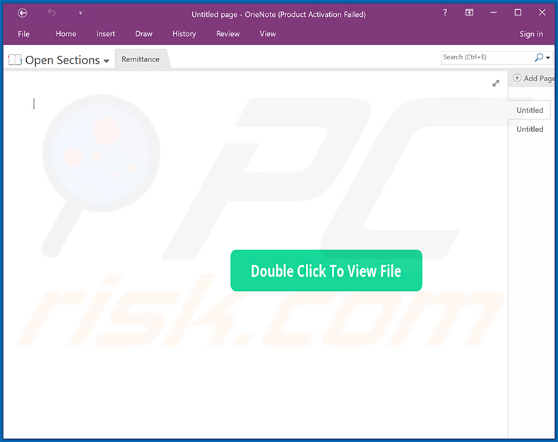 Archivo malicioso de Microsoft OneNote propagando RedLine Stealer