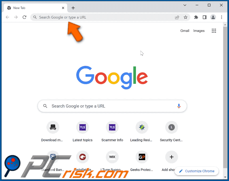 search-good.com redirigiendo a Bing (GIF)