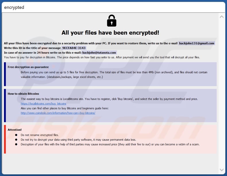 Archivo HTA del ransomware BACKJOHN (info.hta)