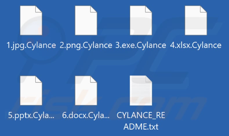 Archivos cifrados por el ransomware Cylance (extensión .Cylance)
