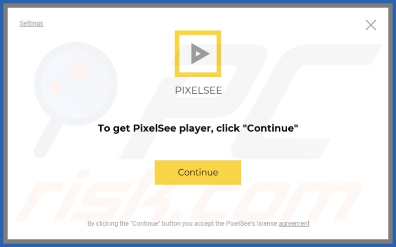 Configuración de instalación de PixelSee PUA