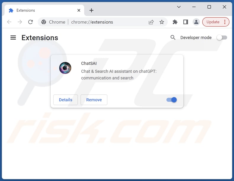 Cómo eliminar las extensiones de Google Chrome relacionadas con chatsai.nextjourneyai.com