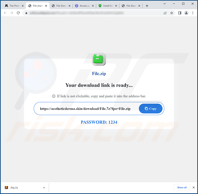 Sitio web engañoso utilizado para promocionar un instalador malicioso que inyecta el secuestrador del navegador CovidDash