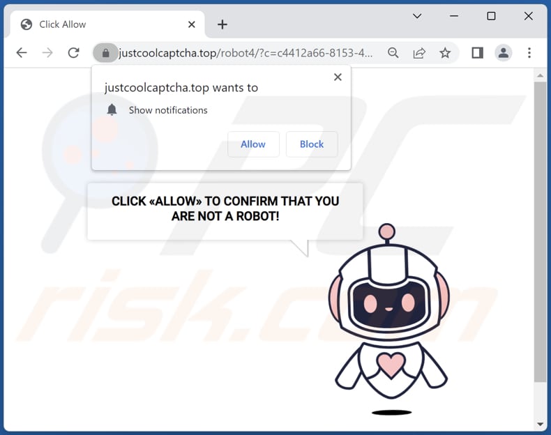 Anuncios de justcoolcaptcha[.]top