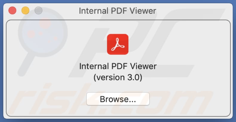 Aplicación maliciosa RustBucket Internal PDF Viewer.app