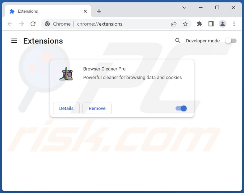 Cómo eliminar Browser Cleaner Pro ads de Google Chrome paso 2