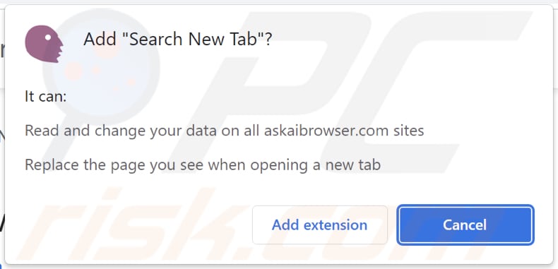 El secuestrador del navegador Search New Tab pide permisos